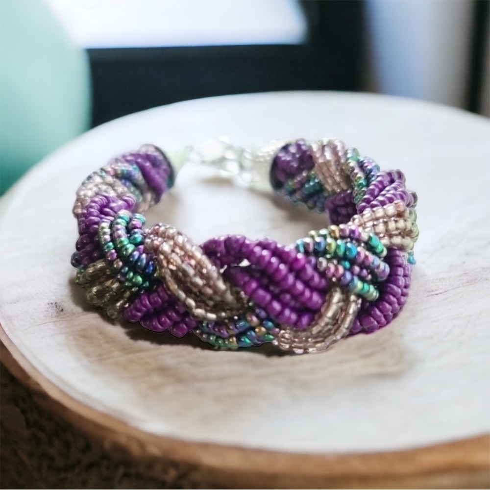 Seed Bead Bracelet Braided